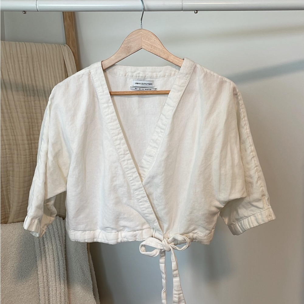 White Urban Outfitters Wrap Top